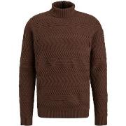 Sweat-shirt Vanguard Pull Knitted Col Roulé Marron