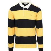 Sweat-shirt Mcgregor Rugbyshirt Marine Jaune Rayé