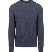 Sweat-shirt Marc O'Polo Pull Mix Laine Marine