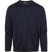 Sweat-shirt Olymp Pull Col Rond Wool Bleu Foncé