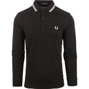 T-shirt Fred Perry Polo à manches longues Noir 350