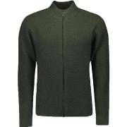 Sweat-shirt No Excess Cardigan Jacquard Vert Foncé