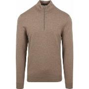 Sweat-shirt Profuomo Pullover Half Zip Luxury Beige