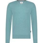 Sweat-shirt State Of Art Pull Col-V Bleu Azur