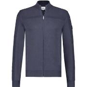 Sweat-shirt State Of Art Cardigan Zip Marine