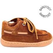 Bottines enfant Babybotte Bottillons Barefoot Albatros Velour Cognac