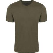 T-shirt Knowledge Cotton Apparel T-shirt Vert Olive