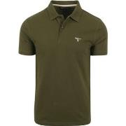 T-shirt Barbour Poloshirt Vert Foncé