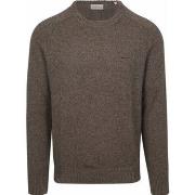 Sweat-shirt Gant Pullover Wool Blend Marron