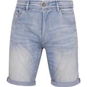 Pantalon Vanguard Short V12 Rider Denim Bleu Clair