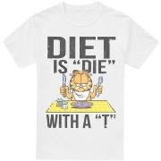 T-shirt Garfield Diet Is Die With a T