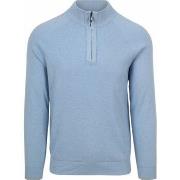 Sweat-shirt New Zealand Auckland NZA Pull Ralph Col Camionneur Bleu Cl...