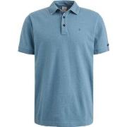 T-shirt Cast Iron Polo Popcorn Structure Bleu