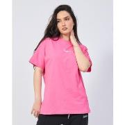 T-shirt Disclaimer T-shirt fuchsia avec logo au dos