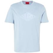 T-shirt BOSS T-shirt DALENDI Bleu Clair en jersey de coton avec logo