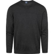 Sweat-shirt Olymp Pull Col O Wool Anthracite