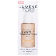 Lumene Invisible Illumination SPF30 Vegan Collagen Serum in Foundation...