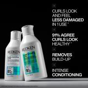 Redken Acidic Bonding Curls Silicone-Free Shampoo Conditioner and Leav...