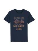 Shirt 'getting lit fall candles'