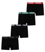 Puma Boxershorts Basic Boxer 4-Pack Zwart