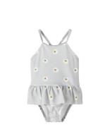 Lil Atelier Badpakken Fiona Strap Swimsuit Lil Lichtgrijs