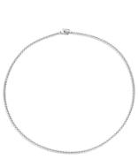 Silver Platinum Plated Necklace 34030SI