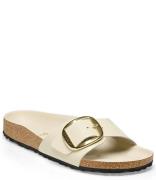 Madrid Big Buckle Natural Leather Patent Narrow