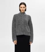 Sia Ras Long Sleeve Knit Zipper Cardigan