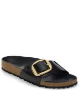 Madrid Big Buckle Natural Leather Patent Narrow