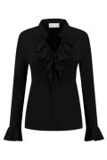 Helena Hart 7257 blouse ruche black