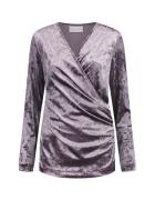 Helena Hart Overslag top velvet 7463 violet