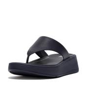 FitFlop F-mode leather flatform toe-post sandals