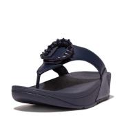 FitFlop Lulu crystal-circlet leather toe-post sandals