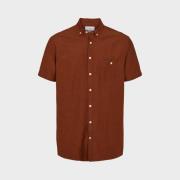 Kronstadt Johan ~linen s/s shirt ks3430 tobacco