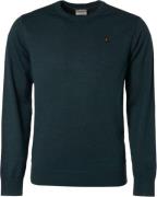 No Excess Pullover crewneck 2 coloured melang ocean