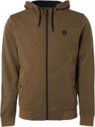 No Excess Sweater full zipper hooded olive