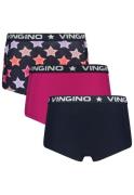 Vingino Meiden ondergoed 3-pack boxers star midnight