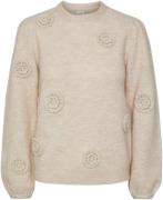 Y.A.S Yasrosey ls knit pullover s. birch/melange