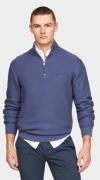 Tommy Hilfiger Pullover oval structure zip mock mw0mw34690/c9t