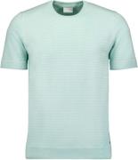 No Excess T-shirt korte mouw ronde hals gebreid mint