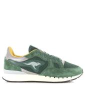 Kangaroos Coil r1 tech | evergreen/mustard lage sneakers heren