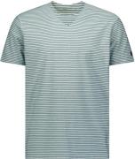 No Excess T-shirt korte mouw ronde hals met streep mint