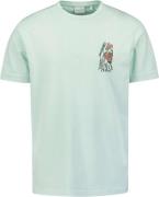 No Excess T-shirt korte mouw ronde hals met print mint