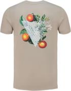 Pure Path Triangle orange branch t-shirt taupe