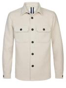 Profuomo Ecru boucle overshirt