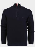 Tommy Hilfiger Pullover oval structure zip mock mw0mw34690/dw5