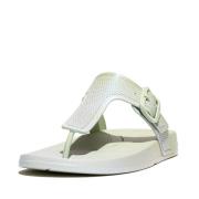 FitFlop Iqushion iridescent adjustable buckle flip-flops