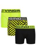 Vingino Jongens ondergoed 3-pack boxers check neon