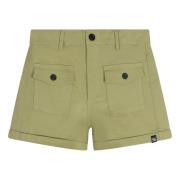 Indian Blue Meisjes short cargo groen