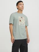 Jack & Jones Jormarbella aop branding tee ss cre